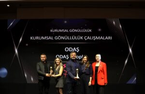 ODAŞ’ın Gönüllülük Hareketine Toplumsal Fayda Ödülü.